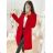 Long women's fleece coat (SML-XL) ITALIAN FASHION IMD211106 -   wine -   M / L