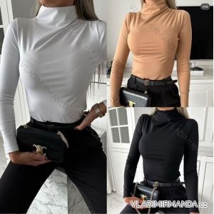 Tunika elegantní dlouhý rukáv dámská (S/M/L ONE SIZE) ITALSKÁ MÓDA IMM24M31347