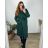 Women's Button Down Coat (L/XL ONE SIZE) ITALIAN FASHION IM323AMANDA -   black -   M / L