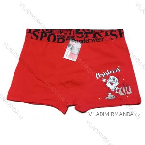 Boxerky veselé vánoční pánské (M-2XL) POLSKÁ MÓDA DPP24WD304