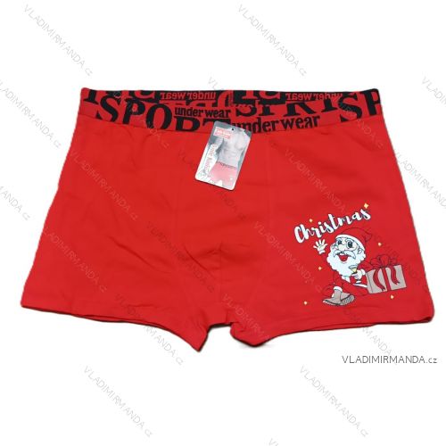 Boxerky veselé vánoční pánské (M-2XL) POLSKÁ MÓDA DPP24WD304