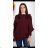 Women's elegant party long sleeve dress (S/M ONE SIZE) ITALIAN FASHION IM322282
