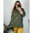 Women's Plus Size Long Sleeve Hoodie (52/54/56 ONE SIZE) ITALIAN FASHION IMD24LUISA