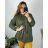 Women's Plus Size Long Sleeve Hoodie (52/54/56 ONE SIZE) ITALIAN FASHION IMD24LUISA