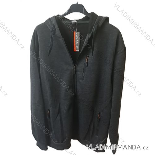 Mikina na zip s kapucí pánská(M-4XL) HKD HKD24PL0404