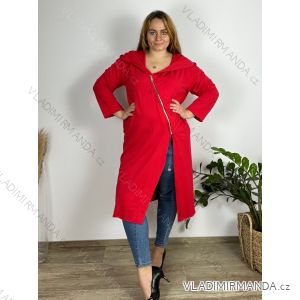 Mikina prodloužená na zip alá cardigan dámská (uni m/2xl) ITALSKá MóDA IM521205