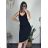 Women's ribbed summer dress with straps (S/ML/XL ONE SIZE) MB2123Z220