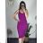 Women's ribbed summer dress with straps (S/ML/XL ONE SIZE) MB2123Z220