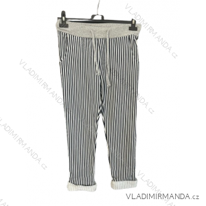 Tepláky dlouhé dámske proužek (S/M/L ONE SIZE) ITALSKÁ MODA IMB24STRIPE/DR