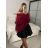 Women's elegant party long sleeve dress (S/M ONE SIZE) ITALIAN FASHION IM322282