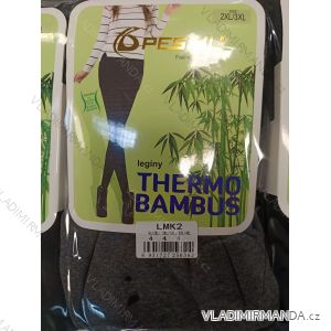 Legíny bambusové teplé thermo dámské (XL/2XL-2XL/3XL-3XL/4XL) PESAIL PES24LMK2