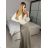 Women's Oversized Knitted Long Sleeve Sweater (S/M ONE SIZE) ITALIAN FASHION IMSN2416125 -   white -   S / M