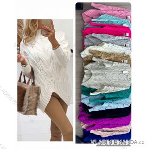 Women's Knitted Thin Long Sleeve Sweater (S/M ONE SIZE) ITALIAN FASHION IMWL233230