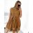 Šaty elegantní letní bez rukávu dámské (S/M/L ONE SIZE) ITALSKÁ MÓDA IM322SIMONE/DR green S/M/L