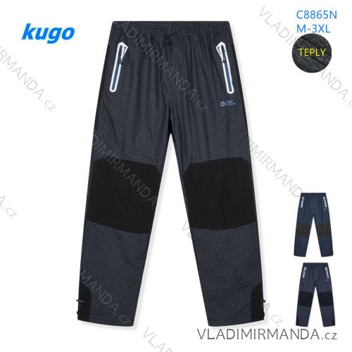 Kalhoty outdoor zateplené flaušem dlouhé pánské (M-3XL) KUGO C8865N