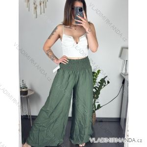 Kalhoty letní oversize dlouhé dámské (S/M/L ONE SIZE) ITALSKÁ MÓDA IMWBH24097/DU