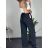 Elegant long women's pants (UNI S-L) ITALIAN FASHION IMD23417 S/M black