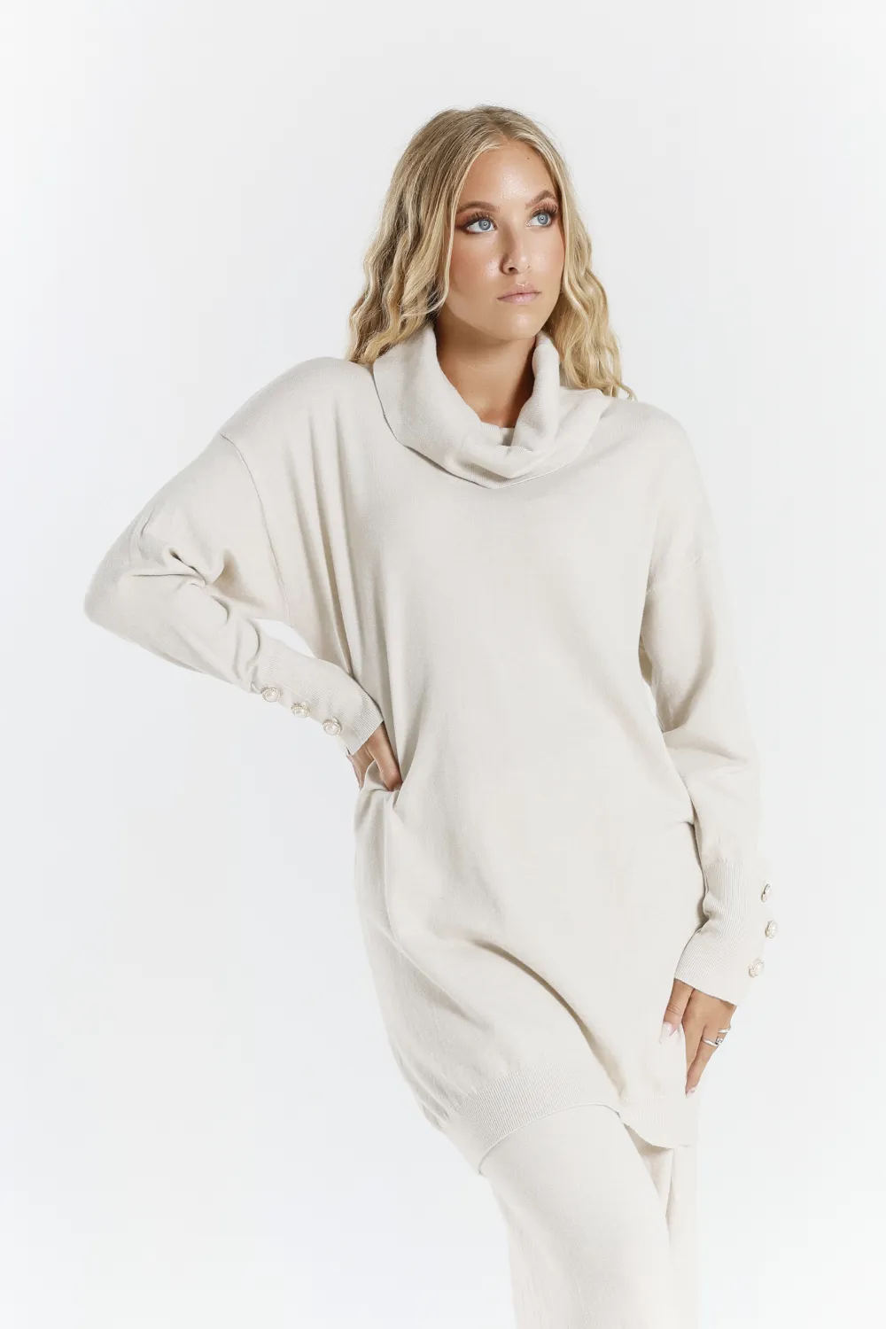 Women's Oversize Long Sleeve Tunic (S/M ONE SIZE) ITALIAN FASHION IMPLI2365326