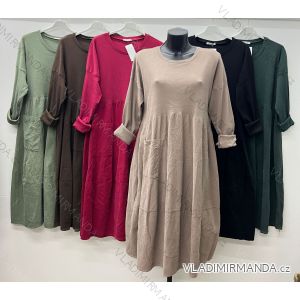 Women's elegant party long sleeve dress (S/M ONE SIZE) ITALIAN FASHION IM322282