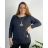 Women's long sleeve tunic oversized (UNI XL-2XL) ITALIAN FASHION IM720050