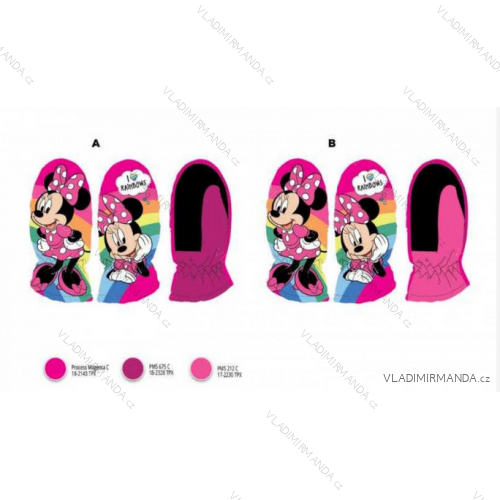 Minnie mouse ski gloves for girls (3-6 years) SETINO MIN-A-GLOVES-201