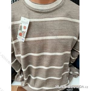 Sweater men's cotton pullover (2xl-4xl) GLO-STORY TME924SVETR