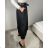 Women's Elegant Belt Long Sleeve Dress (S/M ONE SIZE) ITALIAN FASHION IMM23UN6139