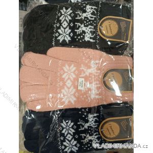 Women's knitted finger gloves (ONE SIZE) sandra SAN24R2304FM