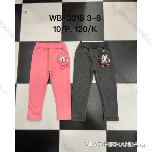 Children's long sweatpants for girls (98-128) ACTIVE SPORT ACT22HZ-9007