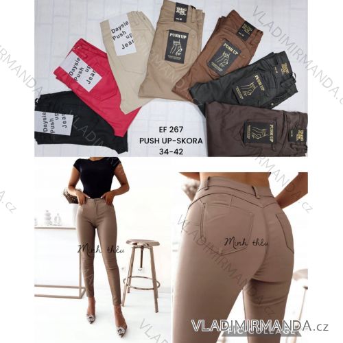 Women's long leatherette trousers (34-42) DAYSI DAY24EF267