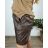 Tunic / blouse long sleeve women's oversized (3XL / 4XL ONE SIZE) ITALIAN FASHION IMWQ2191650 52/54 Brown