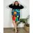 Women's elegant party long sleeve dress (S/M ONE SIZE) ITALIAN FASHION IM322282