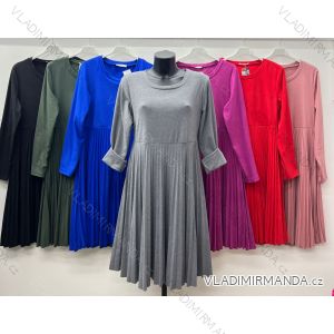 Women's elegant party long sleeve dress (S/M ONE SIZE) ITALIAN FASHION IM322282