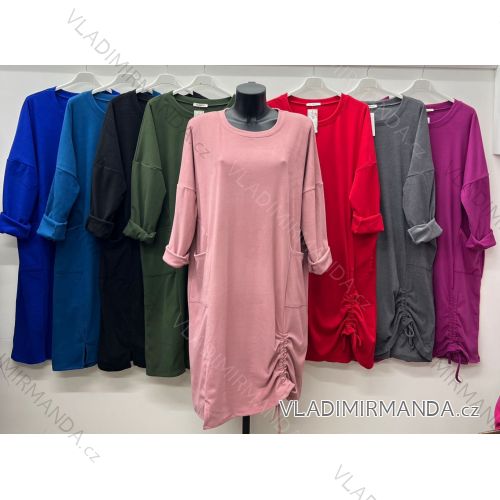 Women's elegant party long sleeve dress (S/M ONE SIZE) ITALIAN FASHION IM322282