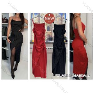 Elegant formal dress with straps for women (S / M ONE SIZE) ITALIAN FASHION IM321576