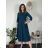 Women's elegant party long sleeve dress (S/M ONE SIZE) ITALIAN FASHION IM322282 black S/M/L