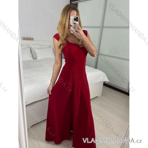 Women's elegant party long sleeve dress (S/M ONE SIZE) ITALIAN FASHION IM322282