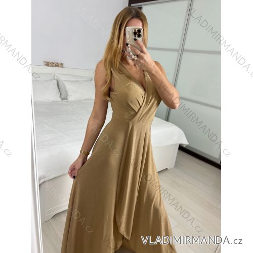 Women's elegant party long sleeve dress (S/M ONE SIZE) ITALIAN FASHION IM322282