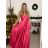 Women's Elegant Party Long Dress with Straps (S/M ONE SIZE) ITALIAN FASHION IMPSH2280608/DU -   béžová smetanová -   S/M/L