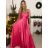 Women's Elegant Party Long Dress with Straps (S/M ONE SIZE) ITALIAN FASHION IMPSH2280608/DU -   béžová smetanová -   S/M/L