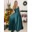 Women's Elegant Party Long Dress with Straps (S/M ONE SIZE) ITALIAN FASHION IMPSH2280608/DU -   béžová smetanová -   S/M/L