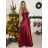 Women's Elegant Party Long Dress with Straps (S/M ONE SIZE) ITALIAN FASHION IMPSH2280608/DU -   béžová smetanová -   S/M/L