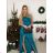 Elegant formal dress with straps for women (S / M ONE SIZE) ITALIAN FASHION IM321576 -   růžová fuchsiová -   S/M/L