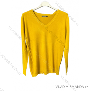 Women's Long Sleeve Knitted Sweater (S/M ONE SIZE) ITALIAN FASHION IMM22FD9073