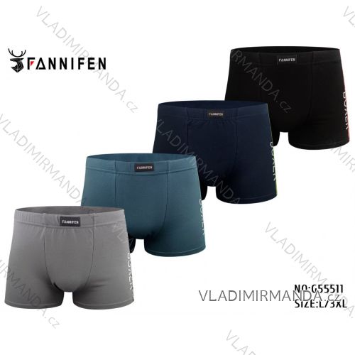 Boxerky bavlněné pánské nadrozměr (L-3XL) FANNIFEN GRE24G55511