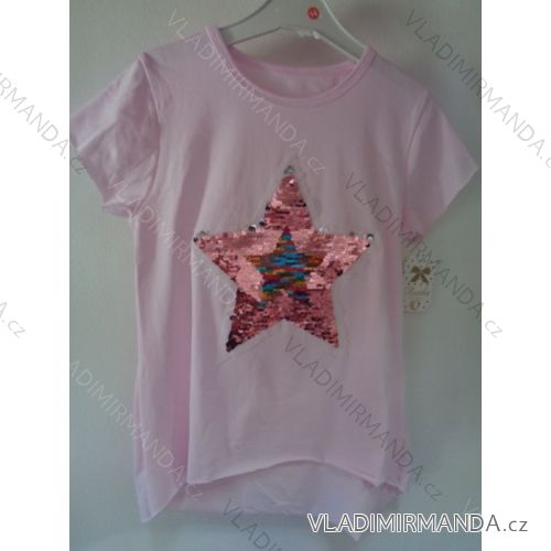 T-shirt short sleeve changing picture of girl's children (4-14 years) ITALIAN MLADA Fashion 0329IMM
