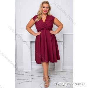 Women's Plus Size (42-46) Long Elegant Party Sleeveless Dress POLISH FASHION PMLBC23265-10