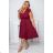 Women's Plus Size (42-46) Long Elegant Party Sleeveless Dress POLISH FASHION PMLBC23265-10 wine 44