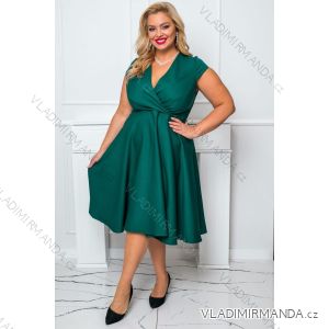 Women's Plus Size (42-46) Long Elegant Party Sleeveless Dress POLISH FASHION PMLBC23265-10