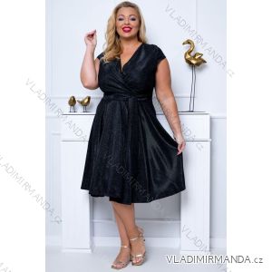 Women's Plus Size (42-46) Long Elegant Party Sleeveless Dress POLISH FASHION PMLBC23265-10